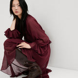 Mango dress cherry in eggplant - Image 4