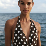 Mango swimsuit amalfi in brown - Image 4