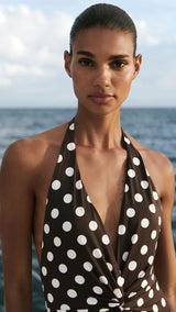 Mango swimsuit amalfi in brown - Image 4
