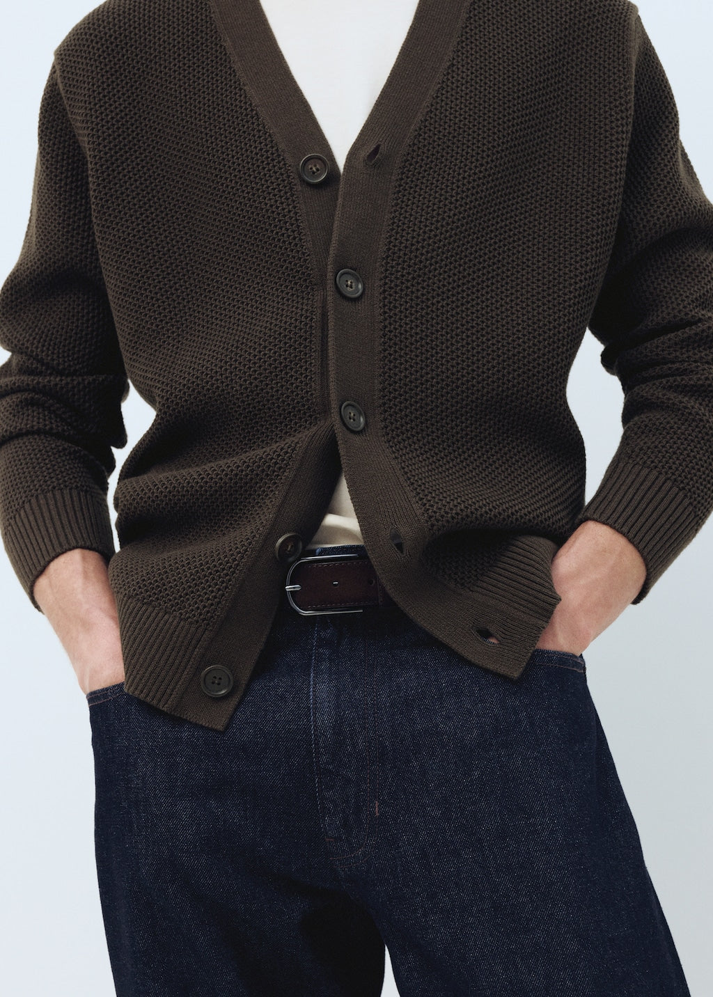 Mango cardigan salsa in chocolate - Image 6