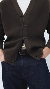 Mango cardigan salsa in chocolate - Image 6