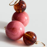 Mango earrings filo in pastel pink - Image 1