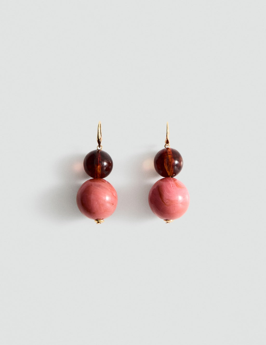 Mango earrings filo in pastel pink - Image 2
