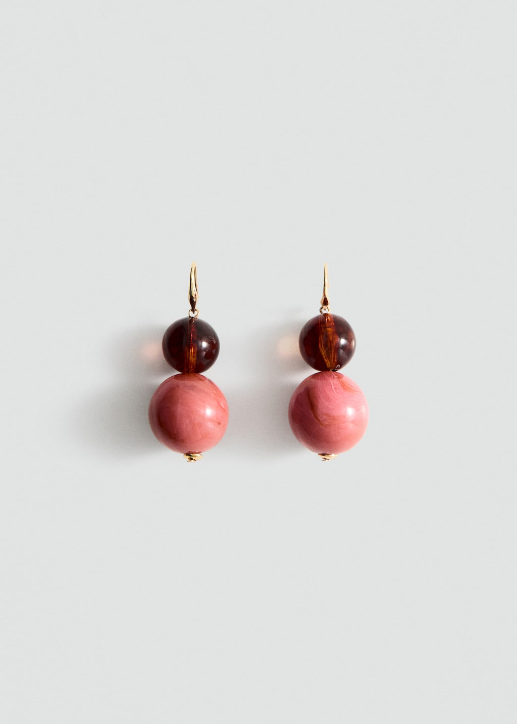 Mango earrings filo in pastel pink - Image 2