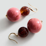 Mango earrings filo in pastel pink - Image 3