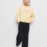 Mango sweatshirt jane in pastel yellow-001