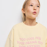 Mango sweatshirt jane in pastel yellow-004