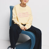 Mango sweatshirt jane in pastel yellow-008