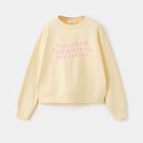 Mango sweatshirt jane in pastel yellow-021