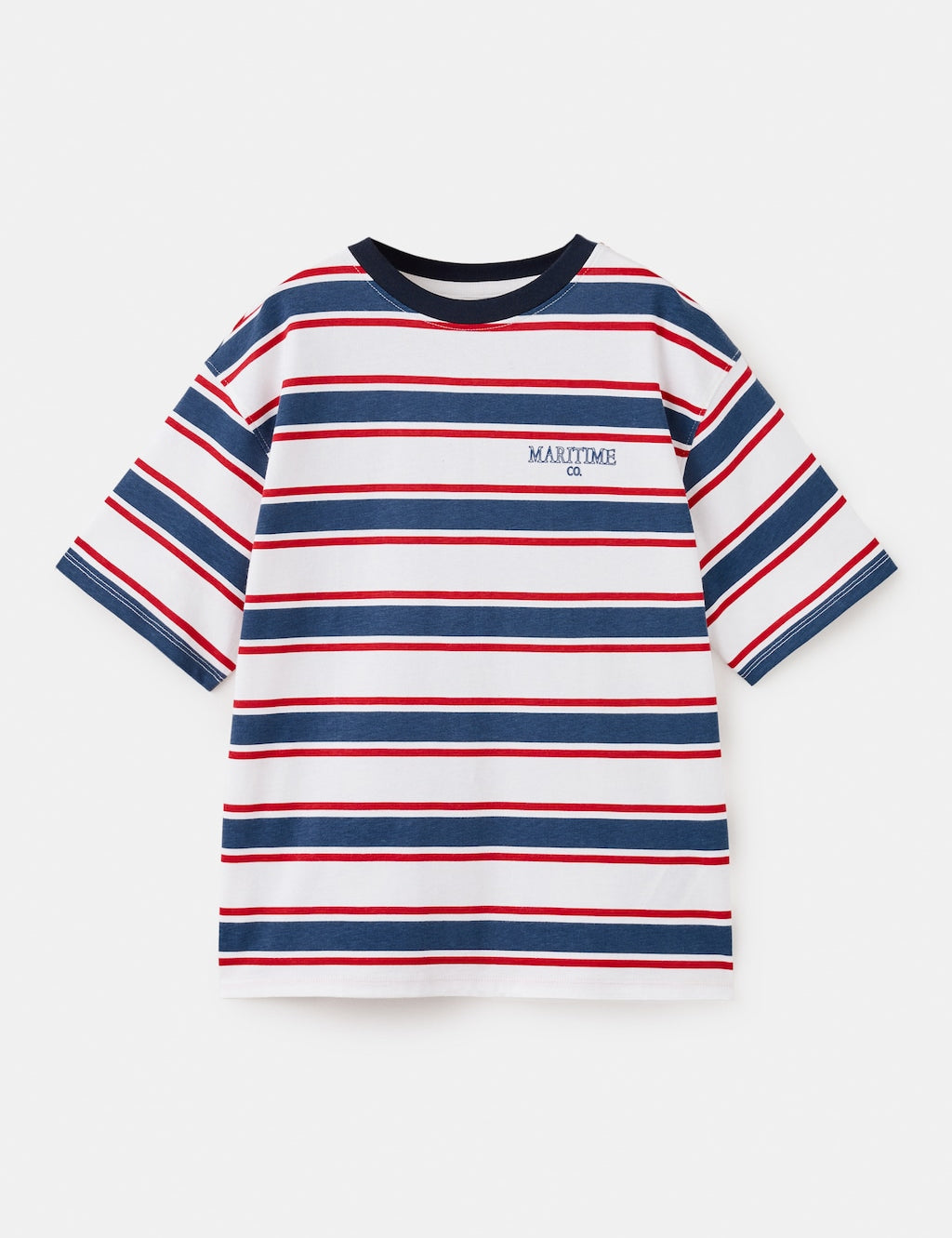 Mango t-shirt fmaritim in red - Image 1