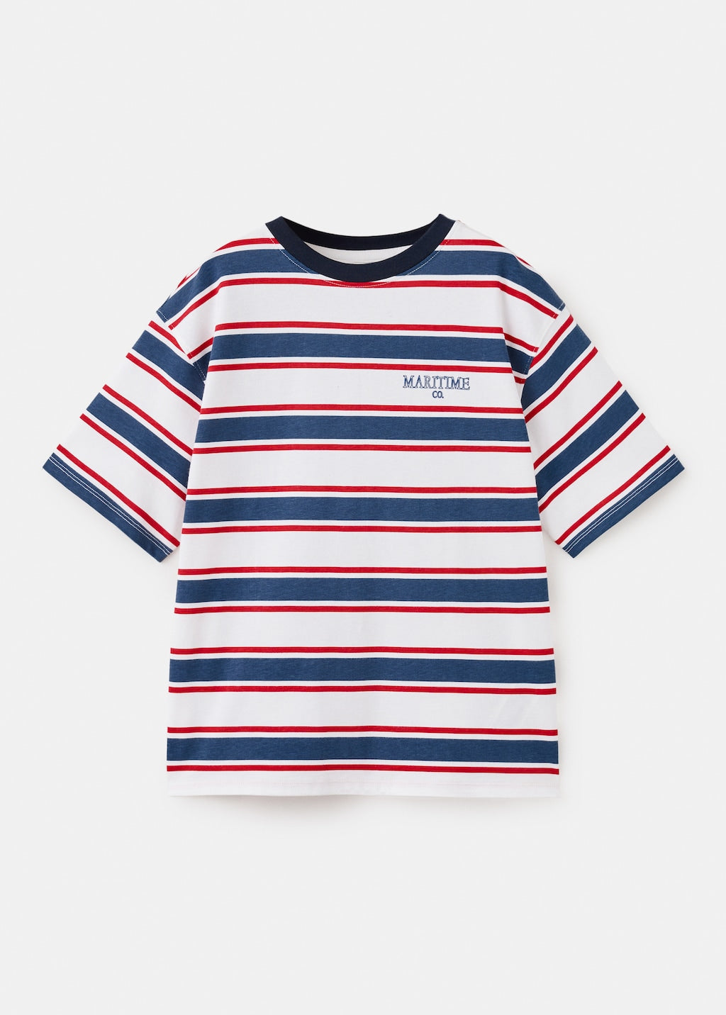Mango t-shirt fmaritim in red - Image 1
