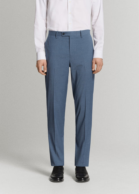 Mango trousers milan in indigo