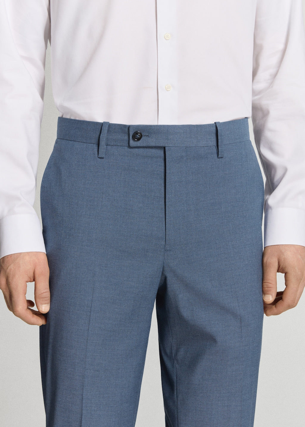 Mango trousers milan in indigo - Image 4