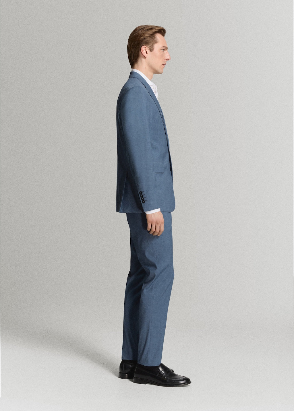 Mango trousers milan in indigo - Image 5