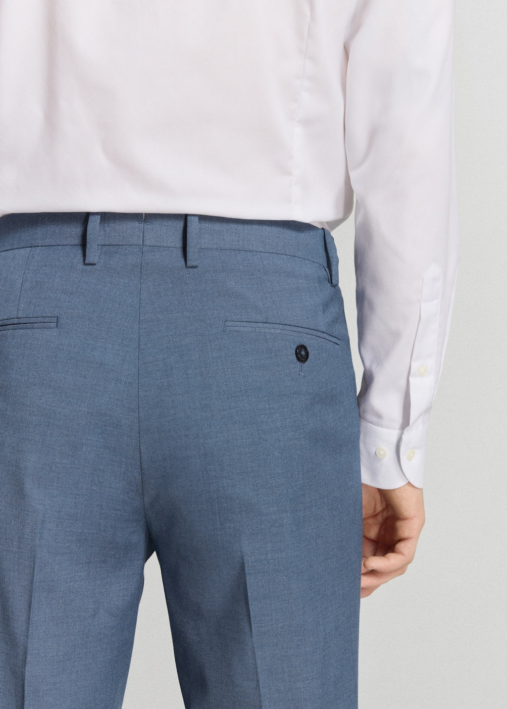 Mango trousers milan in indigo - Image 6