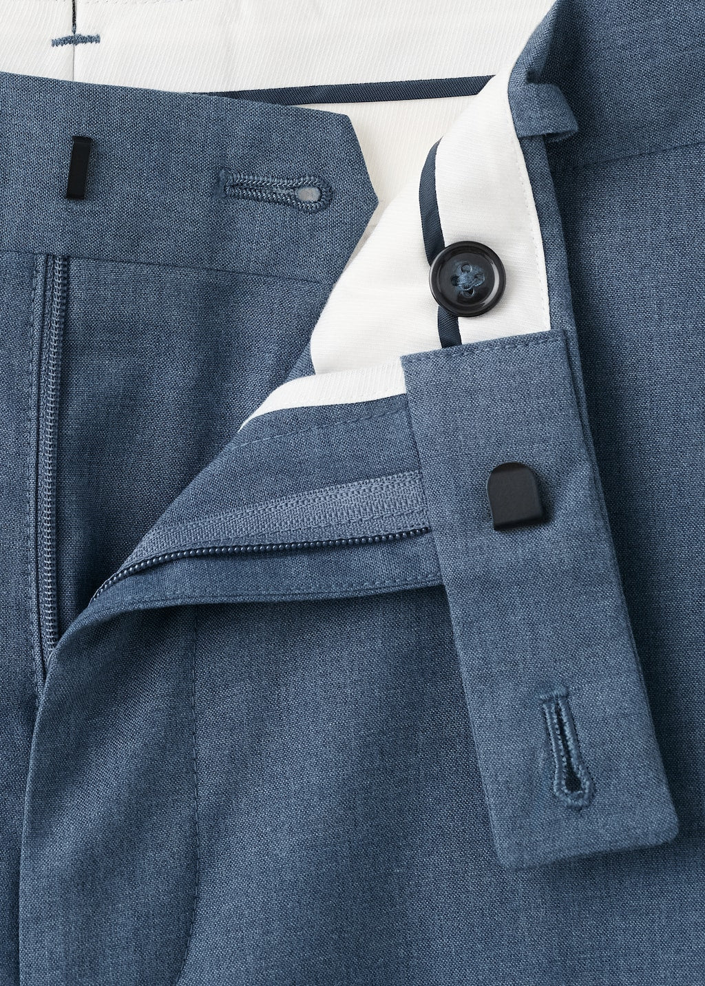 Mango trousers milan in indigo - Image 7