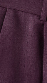 Mango trousers tempoli in purple brown