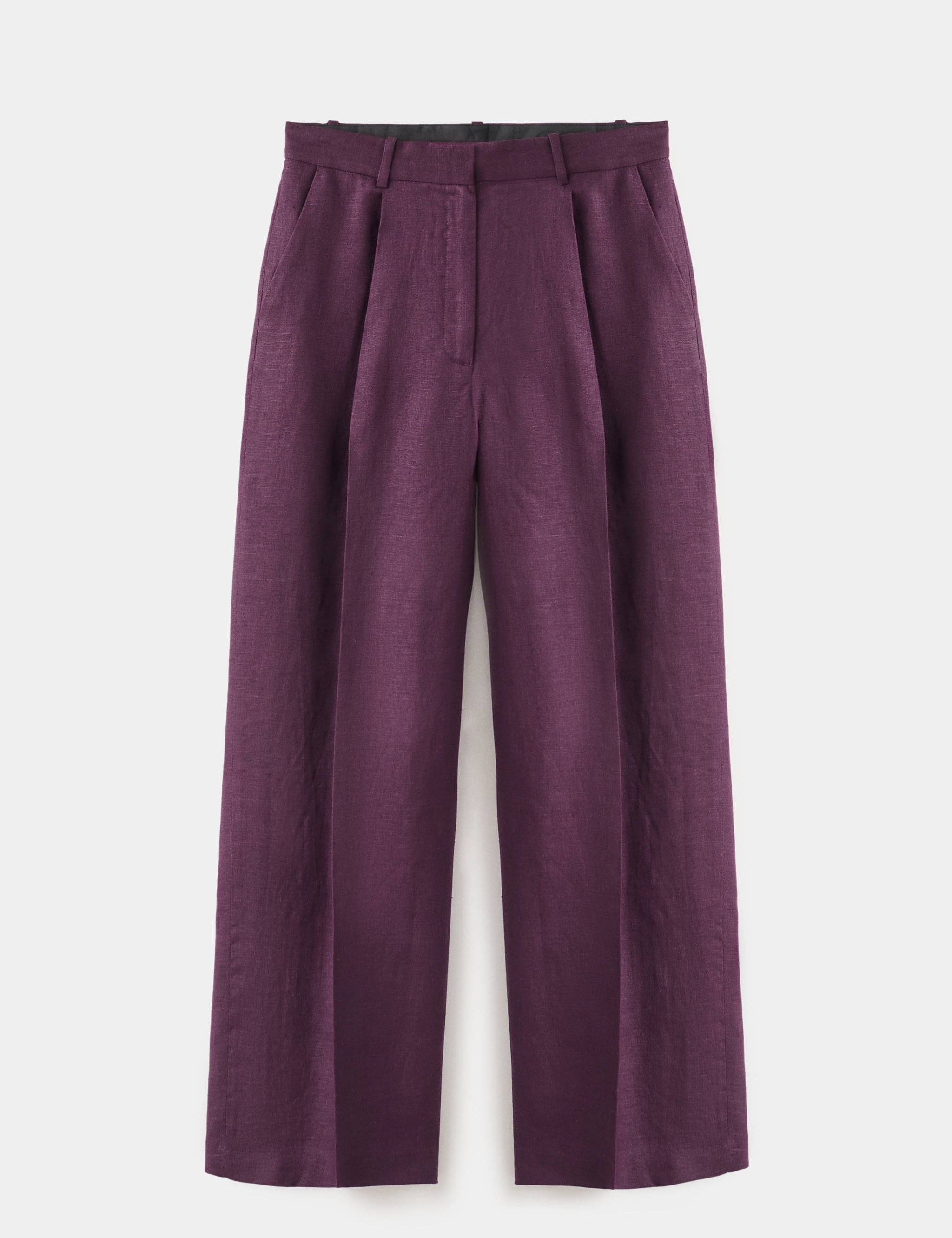 Mango trousers tempoli in purple brown
