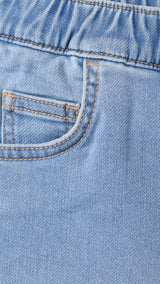Mango bermudas comfy in medium denim