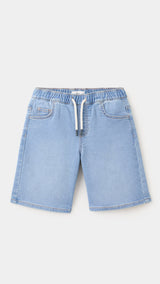 Mango bermudas comfy in medium denim