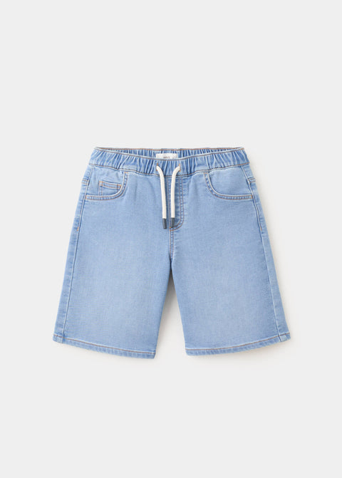 Mango bermudas comfy in medium denim