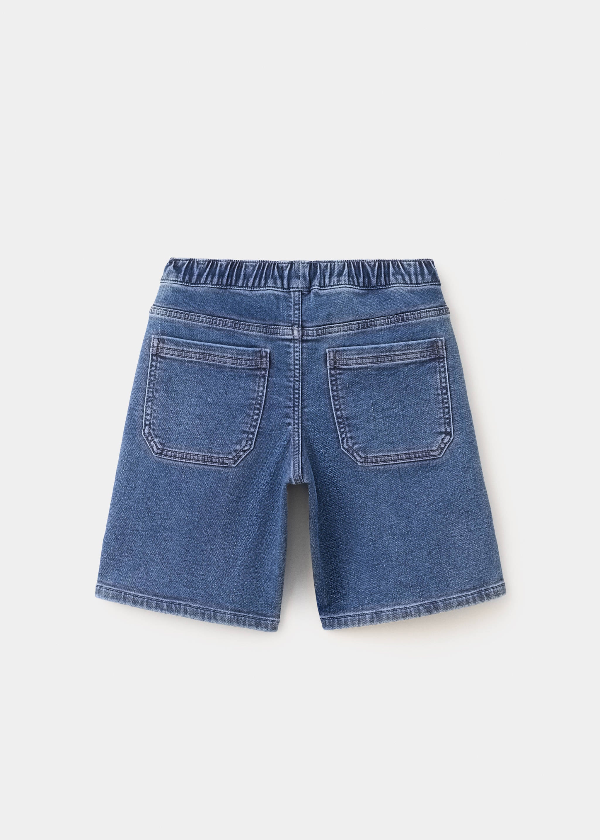 Mango bermudas comfy in dark denim