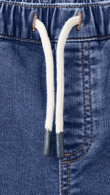 Mango bermudas comfy in dark denim