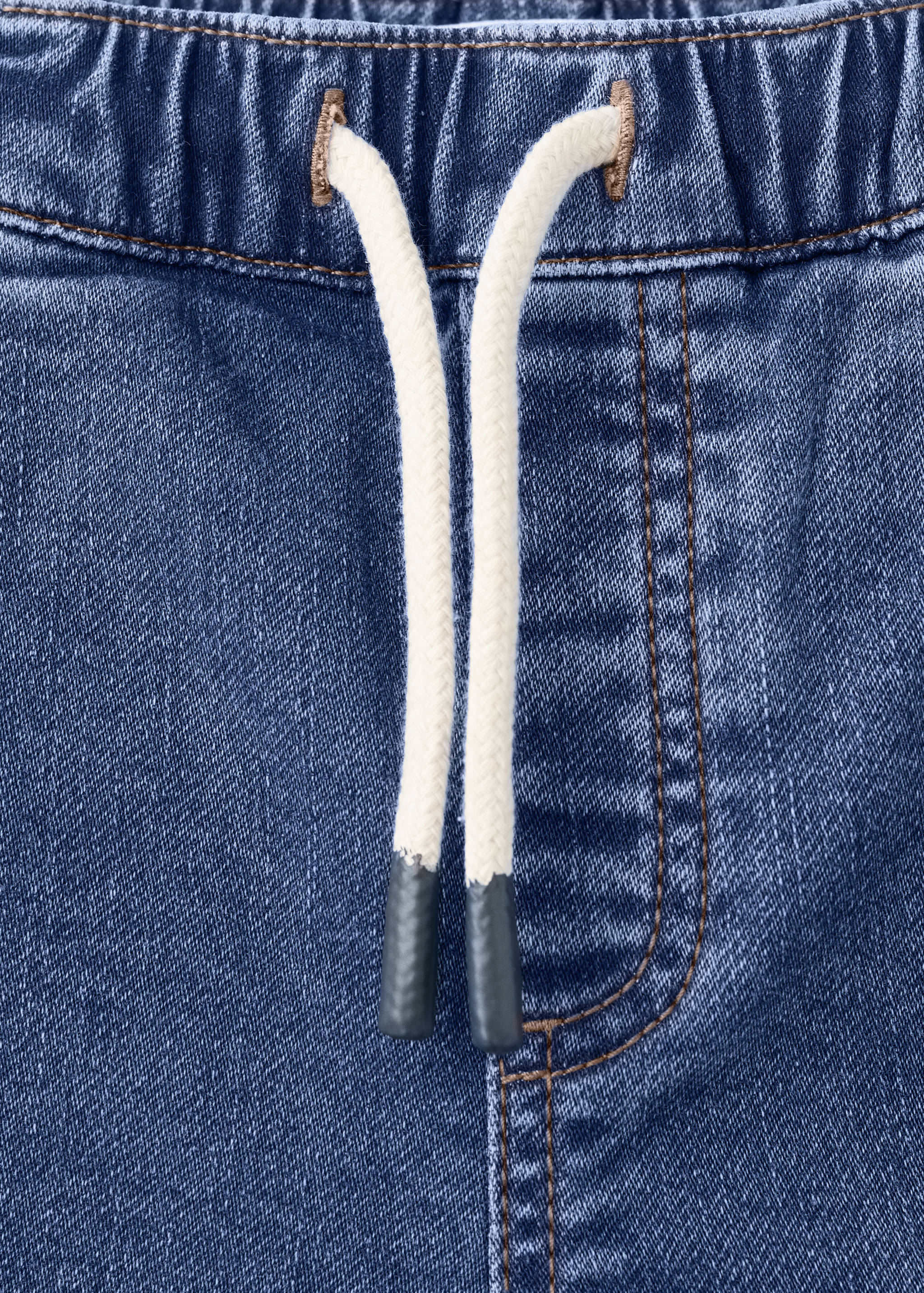 Mango bermudas comfy in dark denim