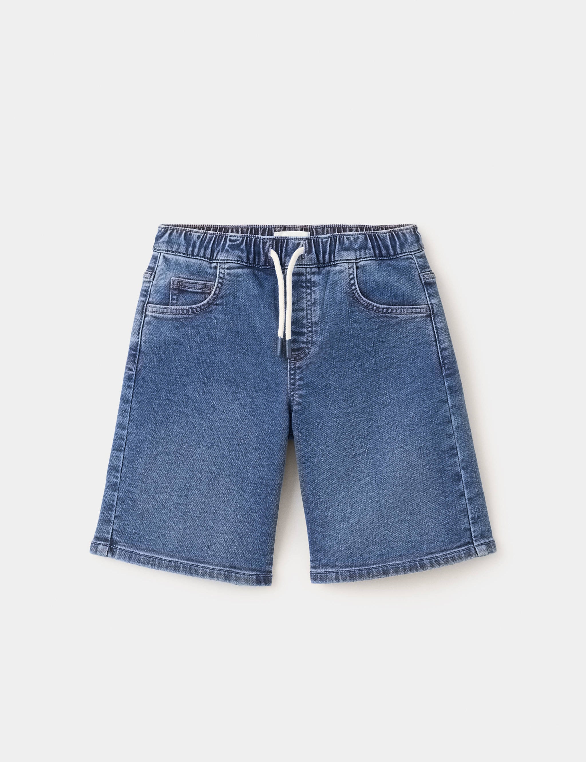 Mango bermudas comfy in dark denim