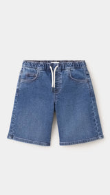 Mango bermudas comfy in dark denim