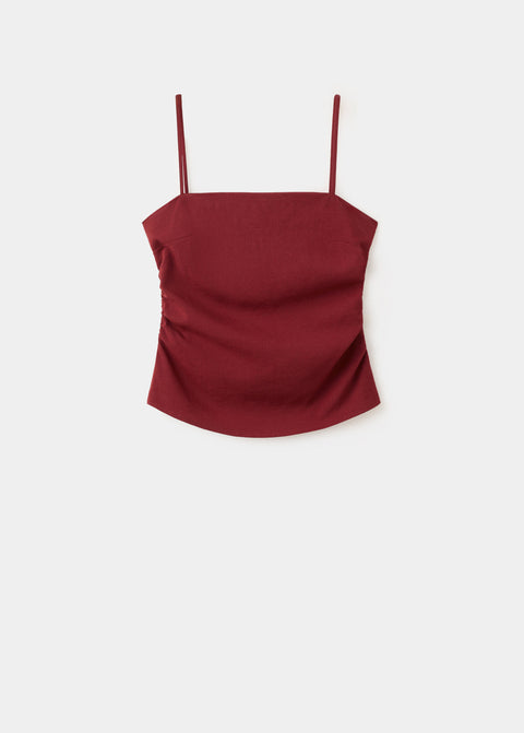 Mango top riga in red