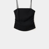 Mango top riga in black