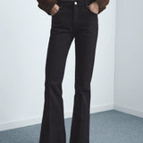 Mango jeans violeta in black denim - Image 1