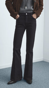 Mango jeans violeta in black denim - Image 1
