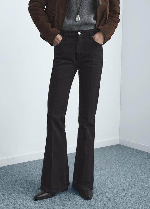 Mango jeans violeta in black denim