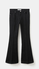 Mango jeans violeta in black denim - Image 2