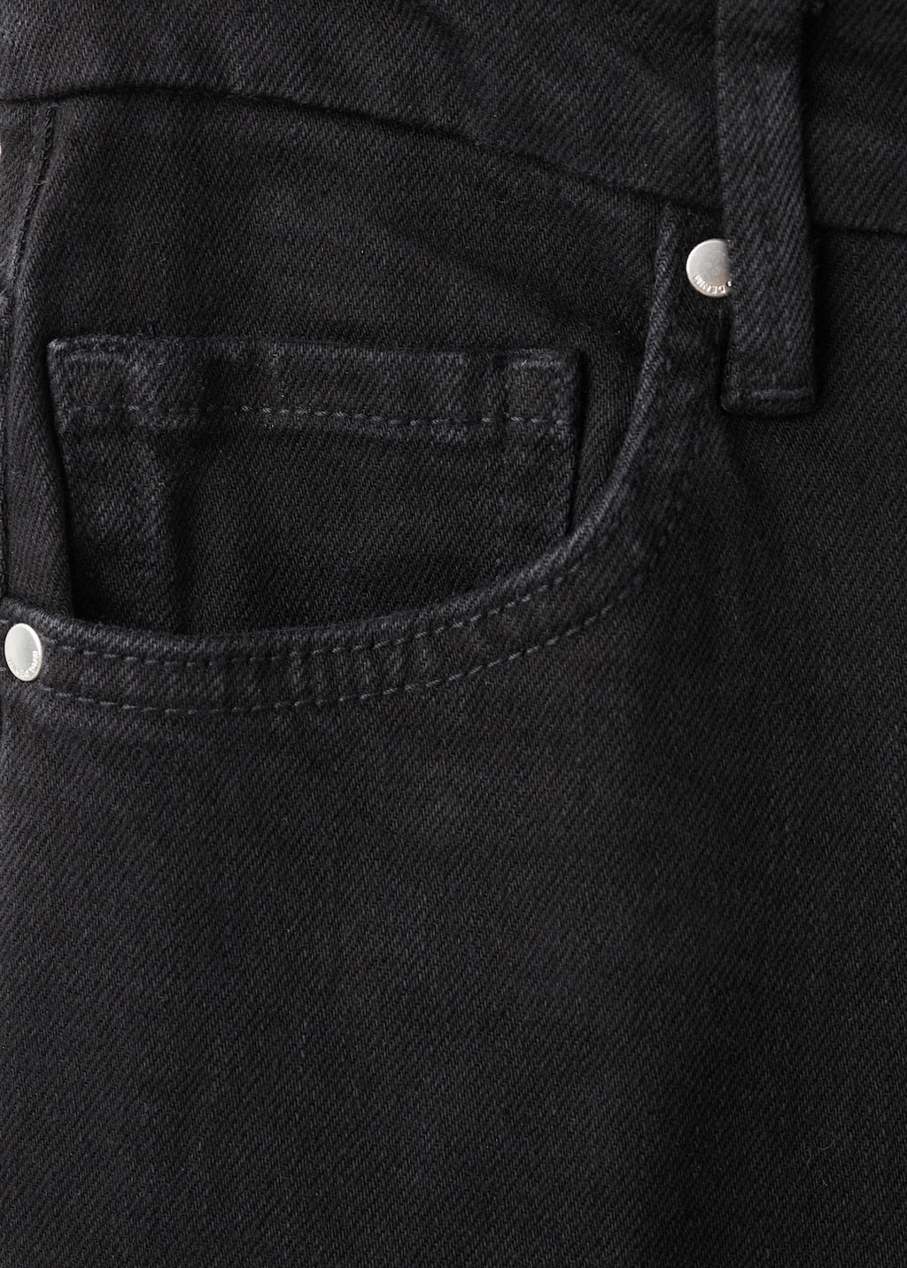 Mango jeans violeta in black denim - Image 3
