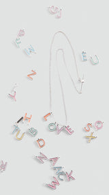 Mango necklace letri in gold - Image 2