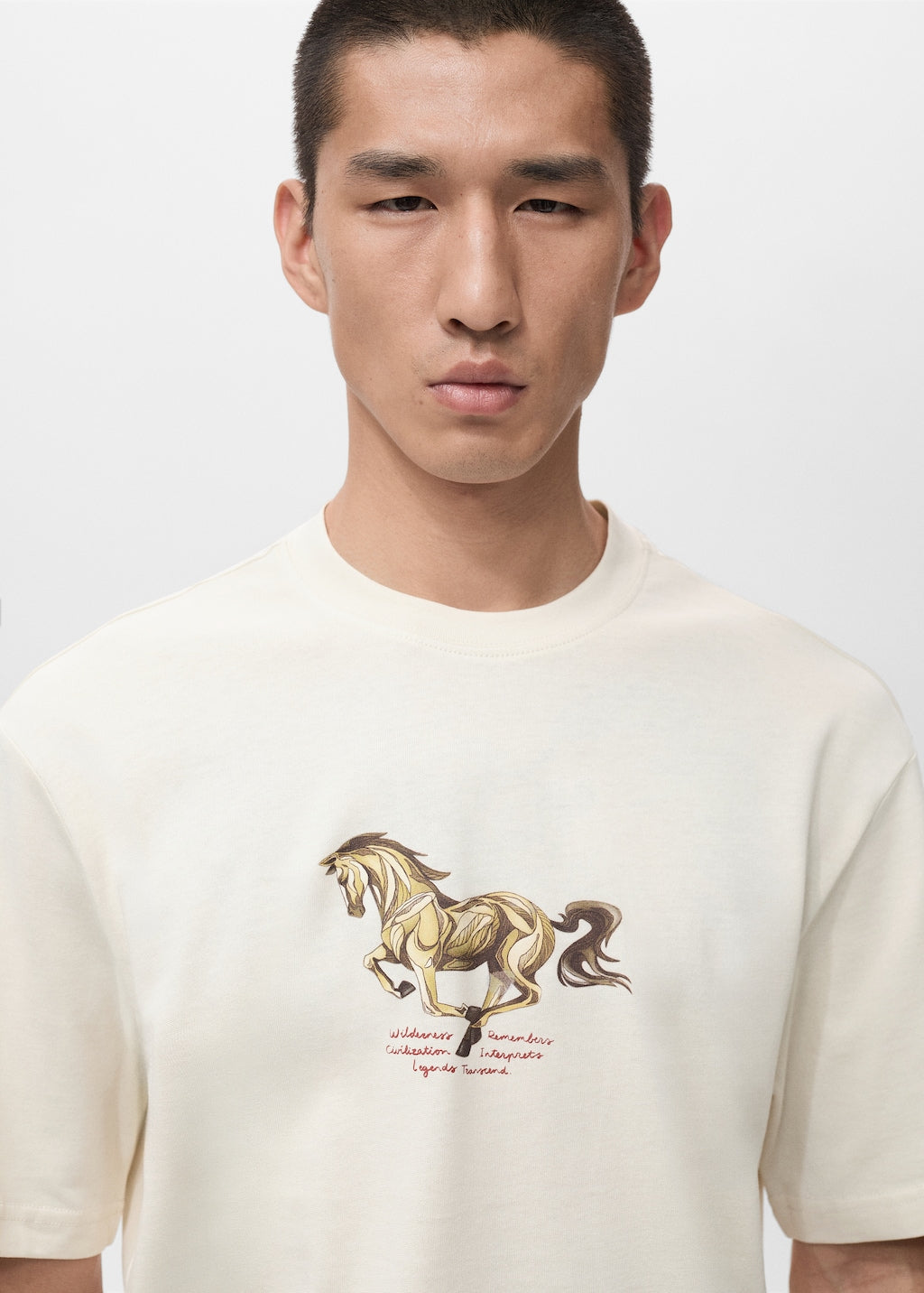 Mango t-shirt apolloh in raw - Image 4