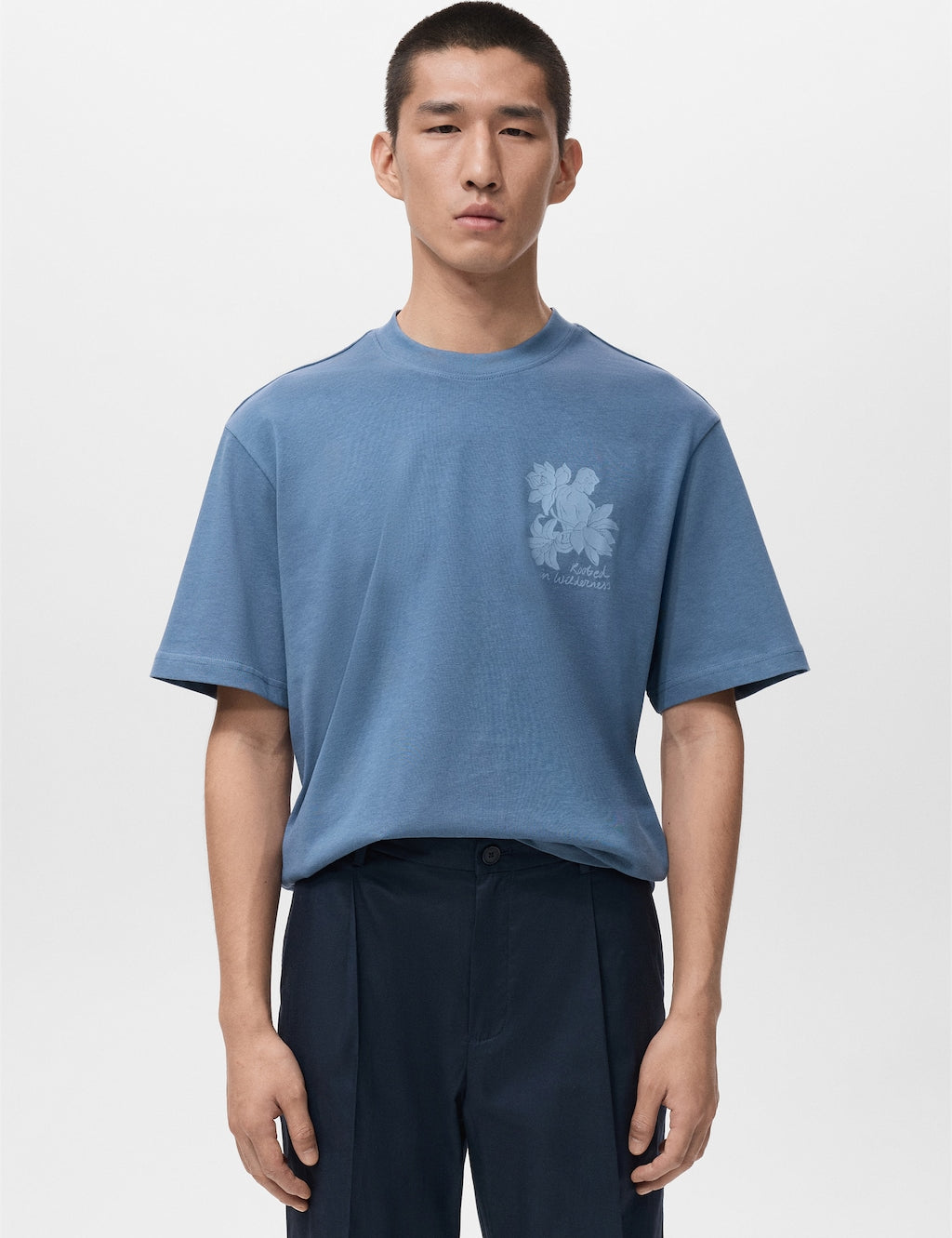 Mango t-shirt blazeh in celestial - Image 1
