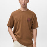Mango t-shirt chesterh in tobacco - Image 1