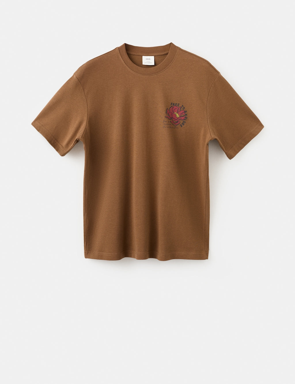 Mango t-shirt chesterh in tobacco - Image 2