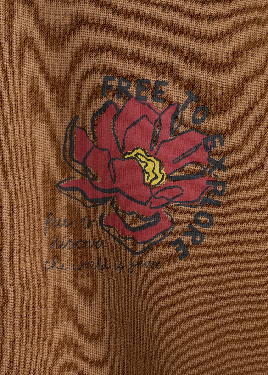 Mango t-shirt chesterh in tobacco - Image 3