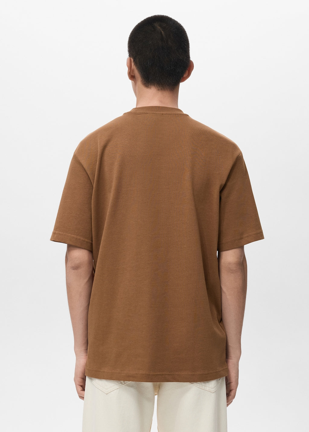 Mango t-shirt chesterh in tobacco - Image 7