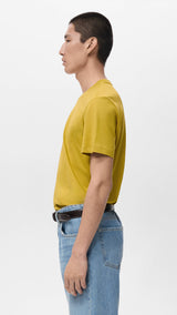 Mango t-shirt cherloh in mustard - 008