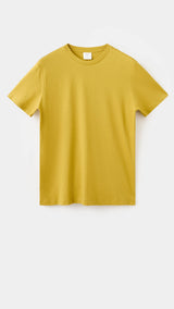 Mango t-shirt cherloh in mustard - 021