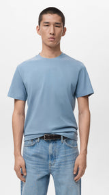 Mango t-shirt cherloh in celestial - 002
