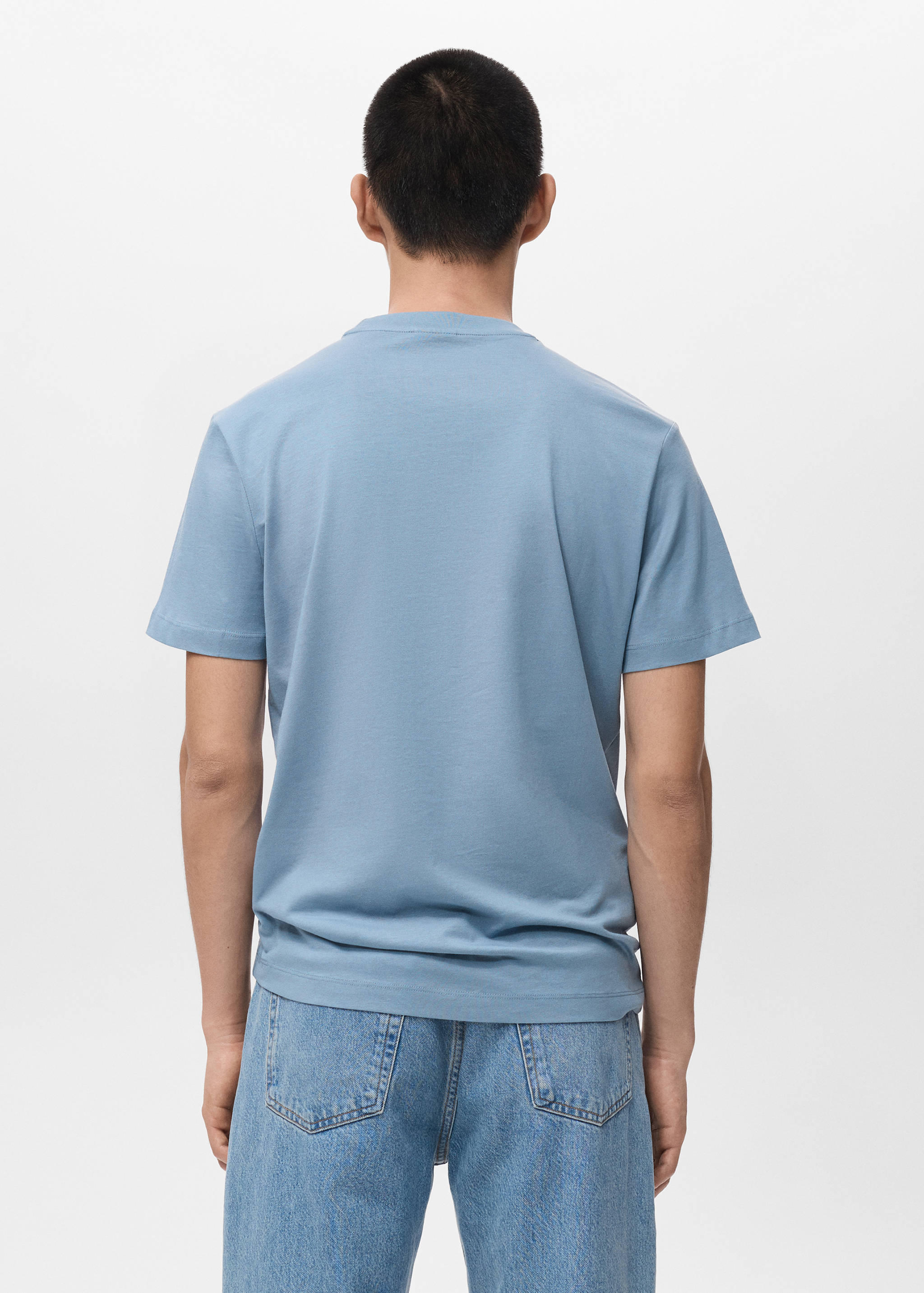 Mango t-shirt cherloh in celestial - 003