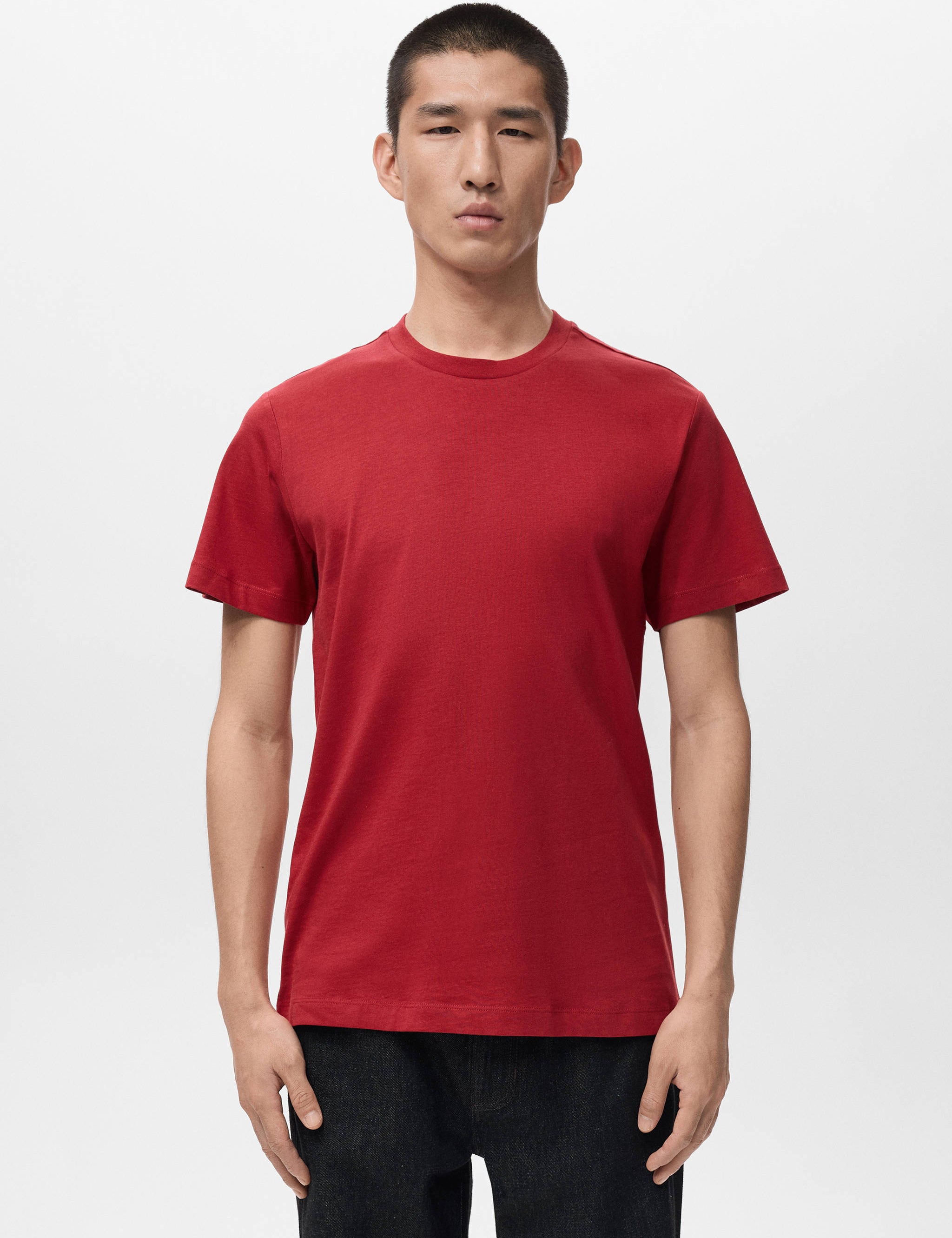 Mango t-shirt cherloh in red - 002