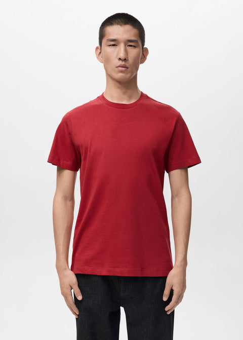 Mango t-shirt cherloh in red